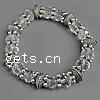 Crystal Bracelets, with Zinc Alloy, 8-12mm .5 Inch 