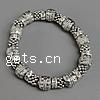 Bracelets En alliage de zinc, avec strass, sans plomb et nickel, 8-10mm .5 pouce, Vendu par brin