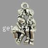 Character Shaped Zinc Alloy Pendants cadmium free Approx 2mm 