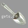 Zinc Alloy Tool Pendants, Shovel, plated cadmium free Approx 2mm 