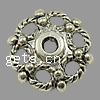 Zinc Alloy Bead Caps, Flower, plated cadmium free Approx 1mm 