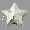 Zinc Alloy Star Beads, plated Approx 1mm 