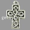 Zinc Alloy Cross Pendants, plated, hollow cadmium free Approx 1.5mm 