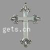 Zinc Alloy Cross Pendants, plated Approx 2mm, Approx 