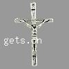 Zinc Alloy Cross Pendants, Crucifix Cross, plated cadmium free Approx 1.5mm 