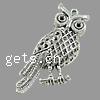 Zinc Alloy Animal Pendants, Owl, plated Approx 3mm 