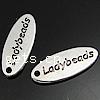 Zinc Alloy Message Pendants, Oval, plated Approx 1.5mm 