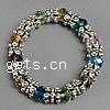 Crystal Bracelets, with Zinc Alloy, 10-11mm Inch 