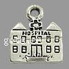 Zinc Alloy Building Pendants, Tower, plated cadmium free Approx 2mm, Approx 