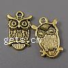 Zinc Alloy Animal Pendants, Owl, plated Approx 2.5mm 