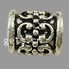 Zinc Alloy European Beads, Tube, plated Approx 7mm 