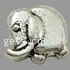 Zinc Alloy Animal Beads, Elephant, plated Approx 2.5mm 