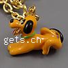 Zinc Alloy Enamel Pendants, Dog, plated Approx 2mm 