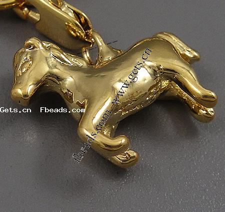 Zinc Alloy Animal Pendants, Horse, plated, more colors for choice, Hole:Approx 2mm, Sold By PC