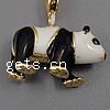 Zinc Alloy Enamel Pendants, Panda, plated Approx 2mm 