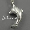 Zinc Alloy Animal Pendants, Dolphin, plated nickel, lead & cadmium free Approx 2mm 