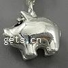 Zinc Alloy Enamel Pendants, Pig, plated Approx 2mm 