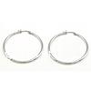 Boucle d'oreille en acier inoxydable Hoop, acier inoxydable boucle d'oreille anneau, Vendu par paire