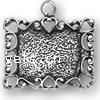 Pendentifs en argent, argent sterling 925, rectangle, Placage, plus de couleurs à choisir Vendu par PC