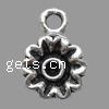 Zinc Alloy Flower Pendants, plated Approx 1.5mm 