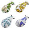 Lampwork Pendants, Teardrop, handmade Approx 7mm 