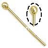 Brass Ball Head Pin, plated 