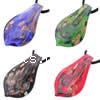 Lampwork Pendants, Leaf, handmade, gold sand Approx 7mm 