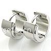 Stainless Steel Huggie Hoop Earring, Donut, for man, Grade AA 