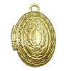 Brass Locket Pendants, Flat Oval, plated Approx 1mm 