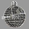 Zinc Alloy Flat Round Pendants, plated Approx 1mm 