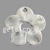 Zinc Alloy Flower Pendants, plated nickel, lead & cadmium free Approx 2mm 