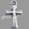 Zinc Alloy Cross Pendants, plated Approx 2mm 