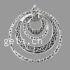 Zinc Alloy Flat Round Pendants, plated Approx 1mm 