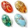 Handmade Lampwork Beads, Oval 