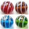 Gold Sand Lampwork Beads, Round Shape 10mm 