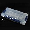 Plastic Bead Container, Rectangle 