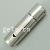 Stainless Steel Bayonet Clasp, 316L Stainless Steel, Tube, plated Approx 6mm 