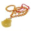 Collier Jade naturel, jaune de jade, bouddha pouce, Vendu par brin