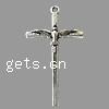 Zinc Alloy Cross Pendants, Knife, plated nickel, lead & cadmium free Approx 2mm 