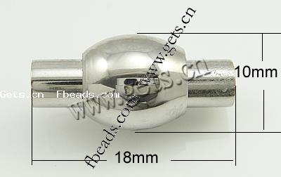 Cierre magnético redondo de acero inoxidable, Linterna China, chapado, Modificado para requisitos particulares, más colores para la opción, 18x10mm, agujero:aproximado 5mm, Vendido por UD