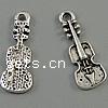 Musical Instrument Shaped Zinc Alloy Pendants, Guitar, plated cadmium free Approx 1mm, Approx 