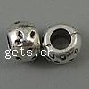 Zinc Alloy European Beads, Rondelle, plated Approx 4mm, Approx 