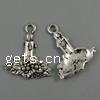 Zinc Alloy Jewelry Pendants, Animal, cadmium free Approx 1mm, Approx 