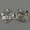 Zinc Alloy Heart Pendants, plated cadmium free Approx Approx 