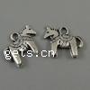 Zinc Alloy Animal Pendants, Horse, plated Approx 2mm, Approx 