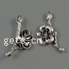 Zinc Alloy Flower Pendants, plated, 5 petal cadmium free Approx 2mm, Approx 