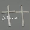 Colgantes de Aleación de Zinc en Forma Cruces, más colores para la opción, 36x61x2mm, agujero:aproximado 3mm, aproximado 240PCs/KG, Vendido por KG