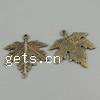 Zinc Alloy Leaf Pendants cadmium free Approx 2mm, Approx 