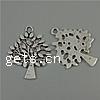 Pendentifs feuilles en alliage de zinc , arbre, plus de couleurs à choisir, sans cadmium Environ 2mm, Environ Vendu par kg