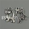 Zinc Alloy Animal Pendants, Cat, plated Approx 2mm, Approx 